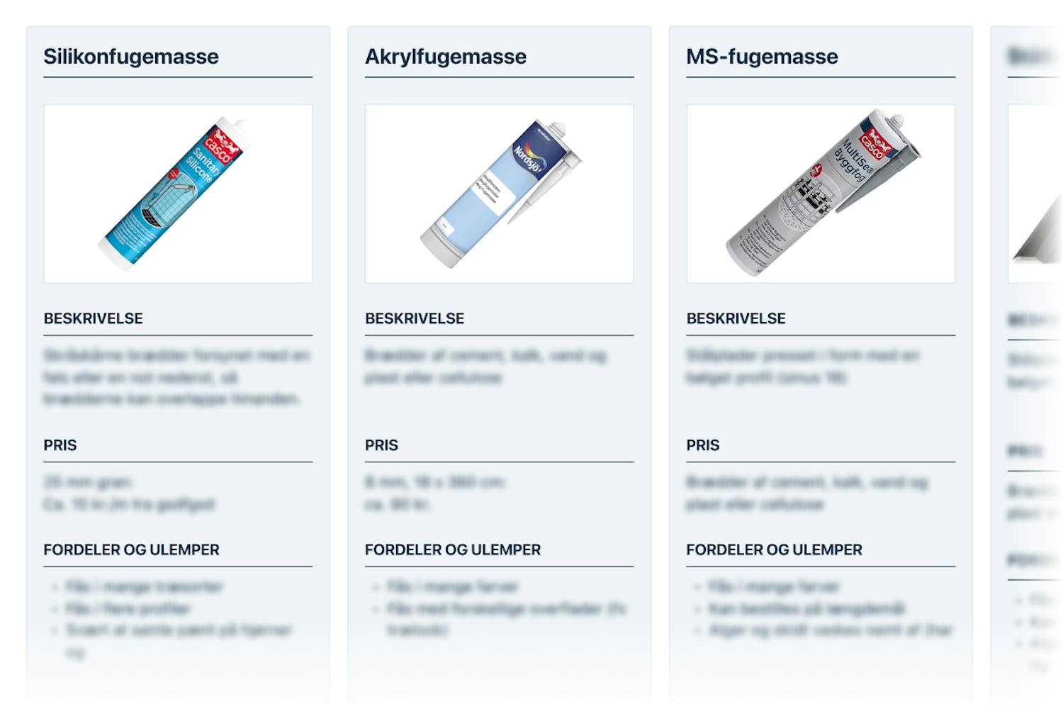 Fugemasser Fugemasser